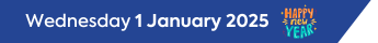 Wednesday 1 January 2025
