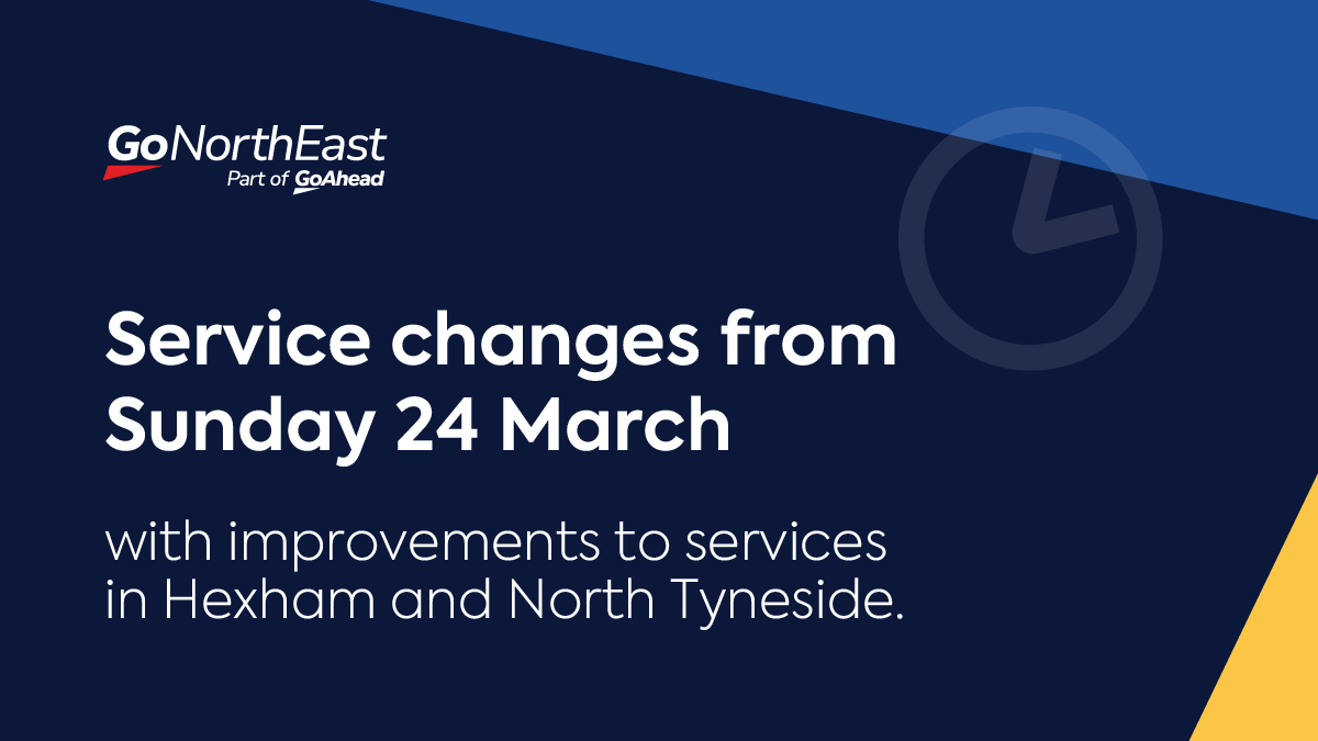 Service changes 24 March