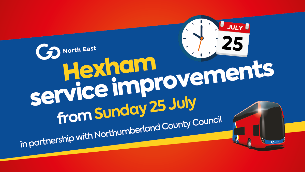Hexham service improvements from Sunday 25 July