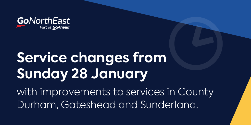Service changes from 28 January