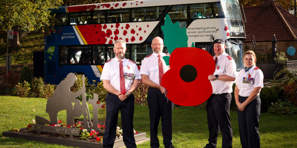 Go North East poppy bus