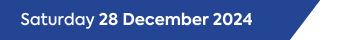 Saturday 28 December 2024