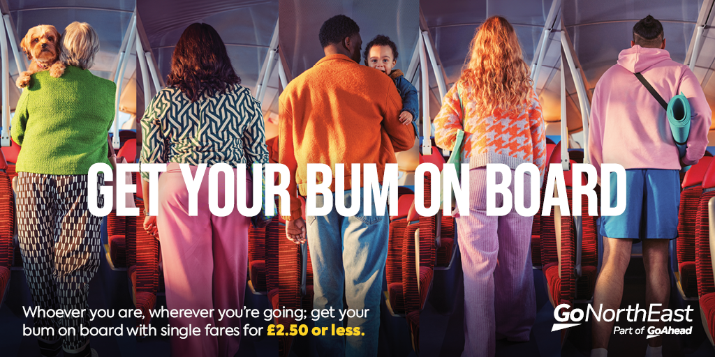 Get your bum on board Go North East