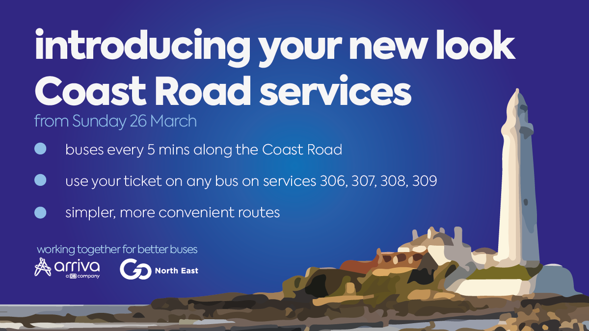 Introducing your new look Coast Road services