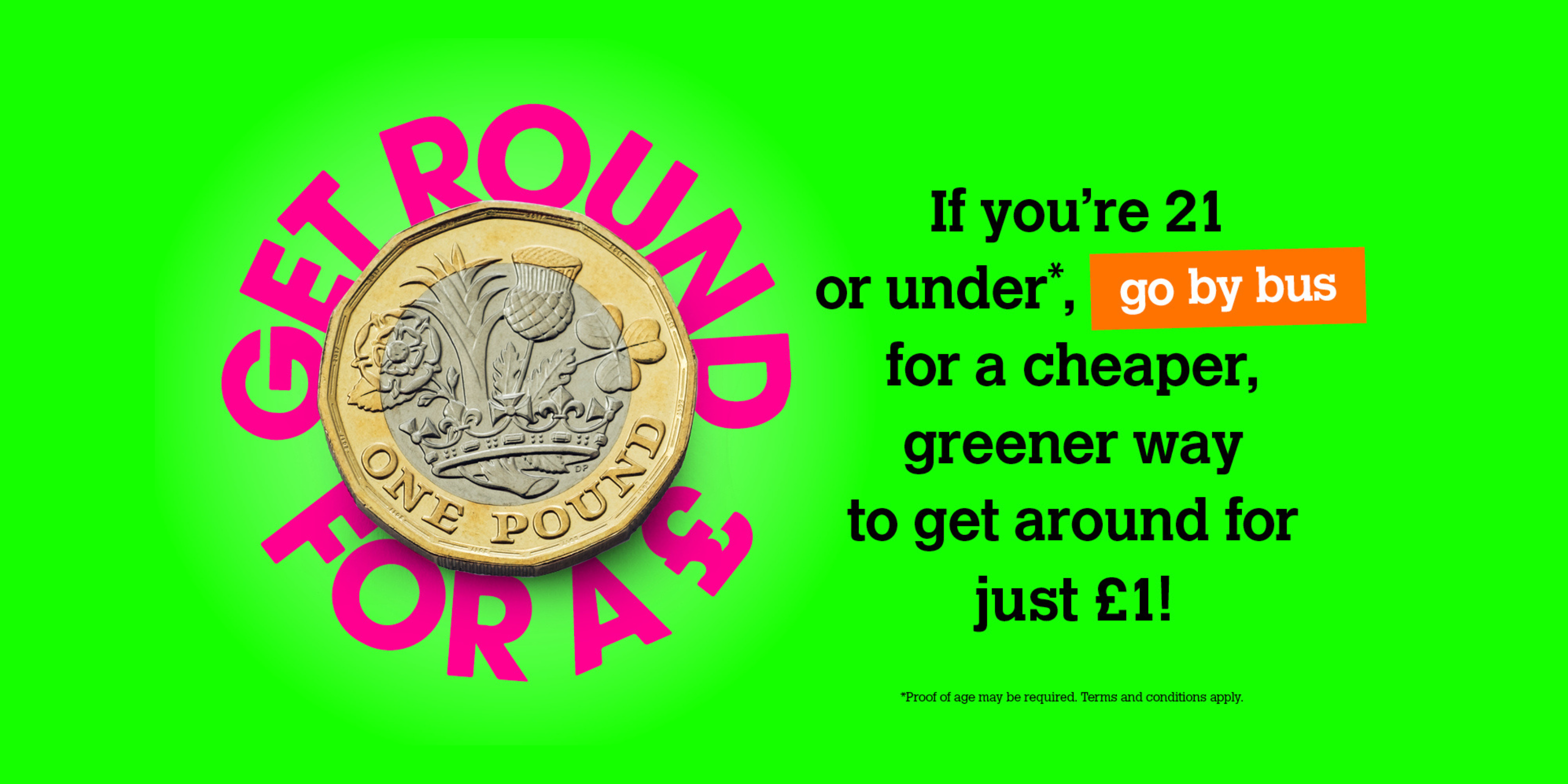 Get round for a pound graphic