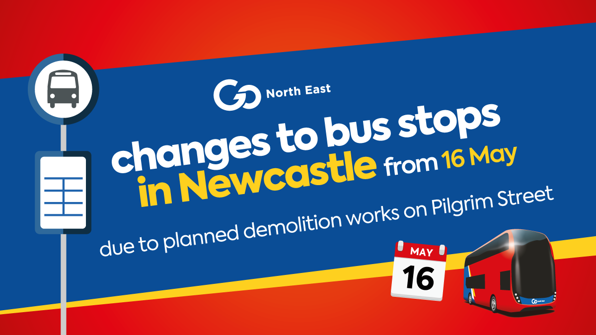 Changes to bus stops in Newcastle