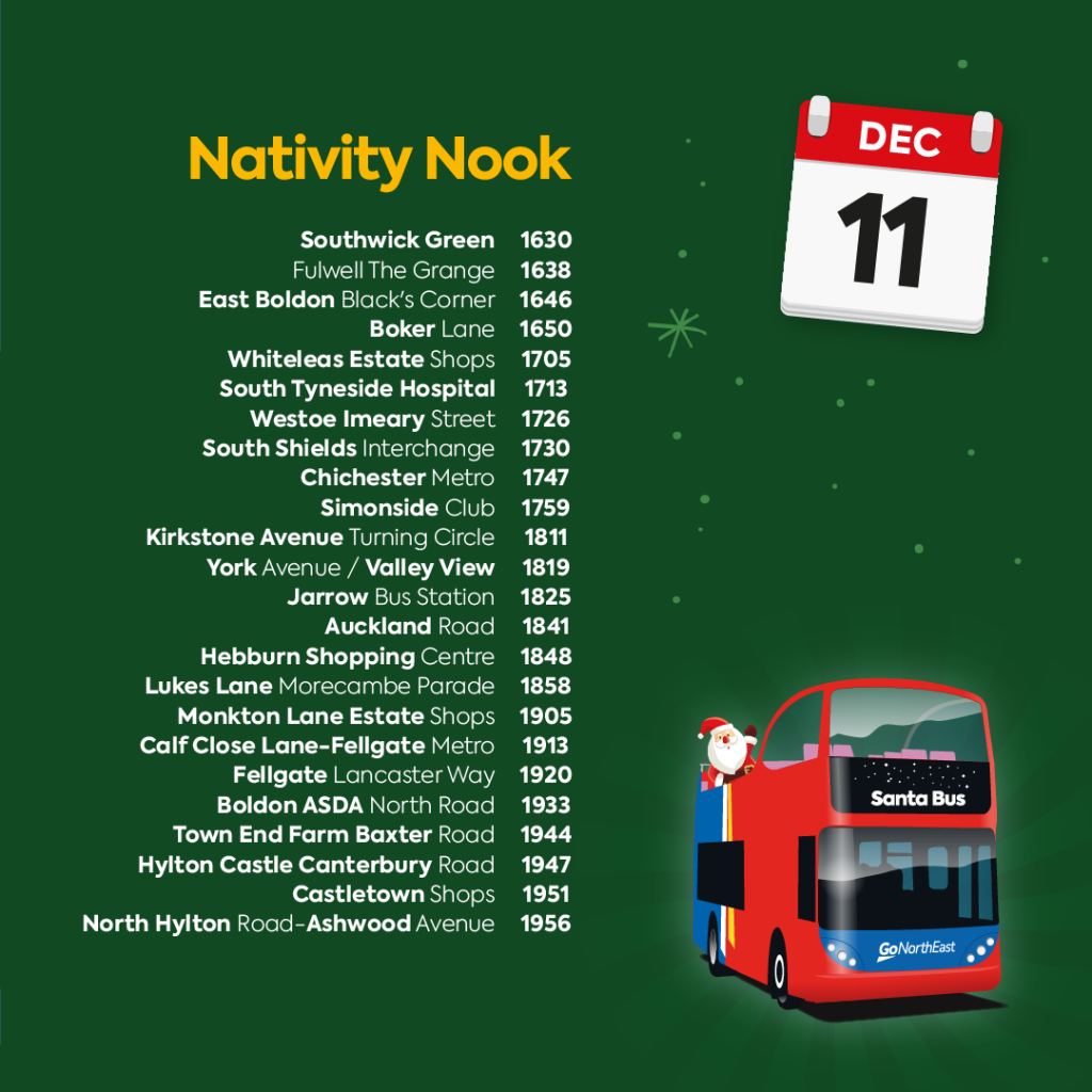 11th December route