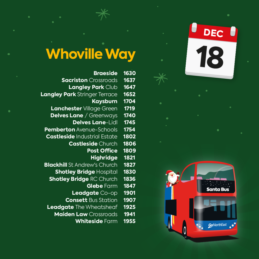 18th December route