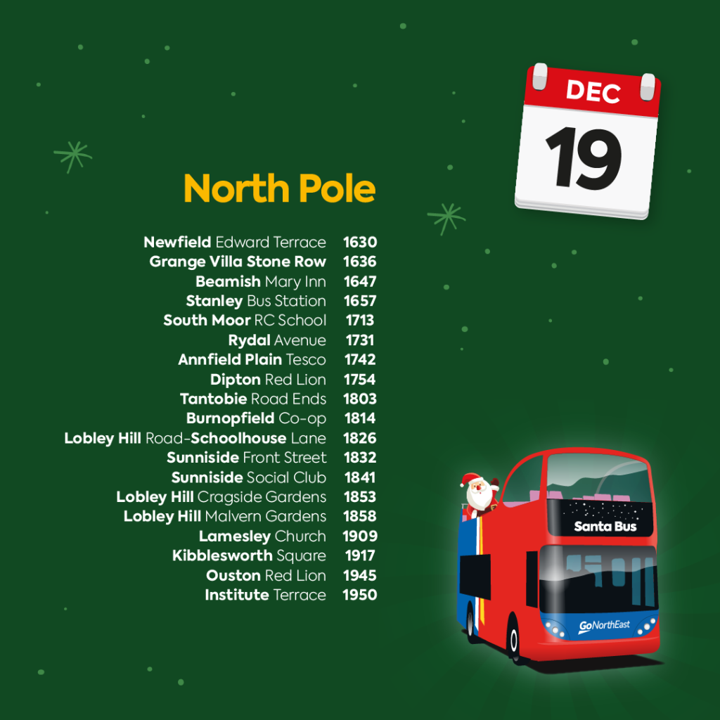 19th december route