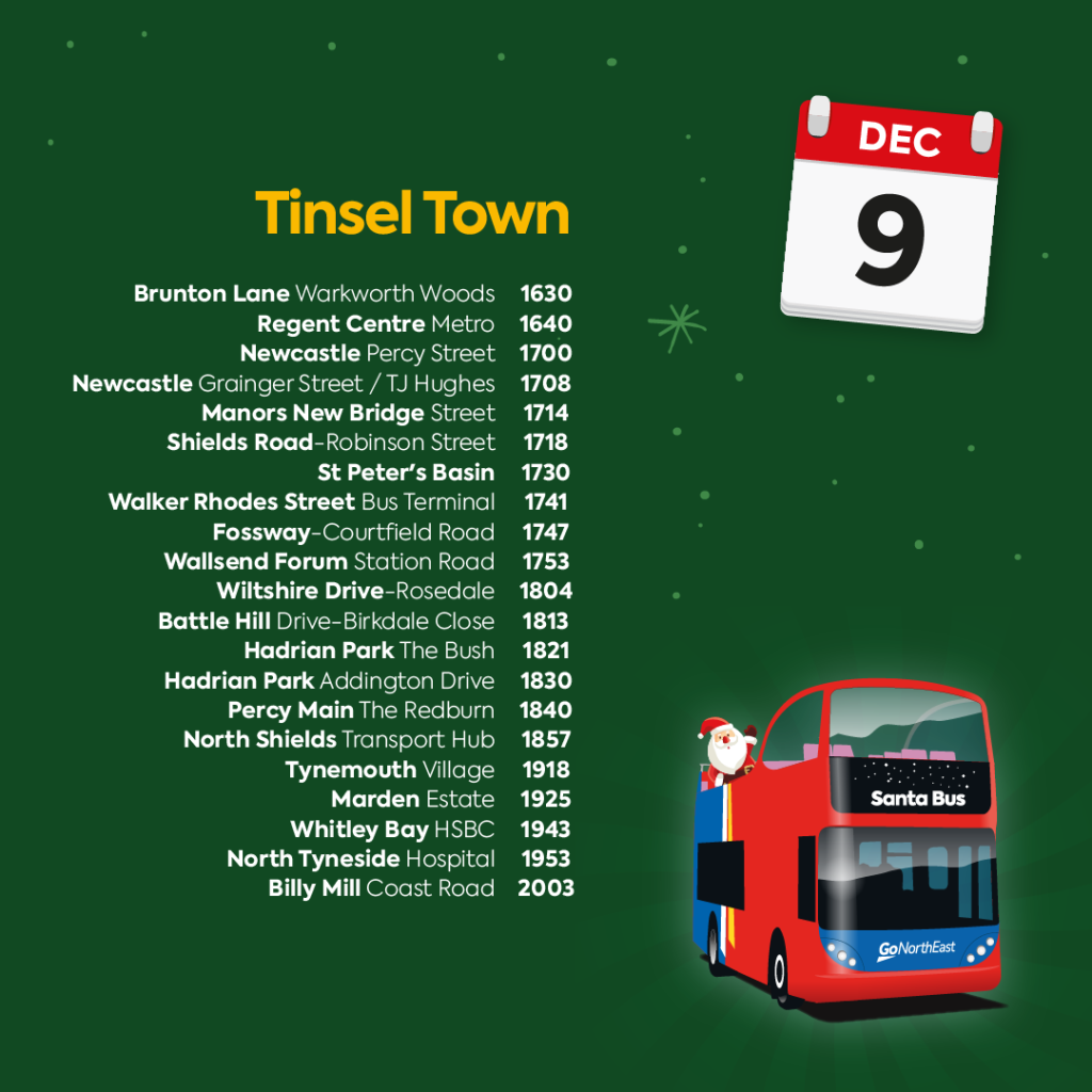9th December route