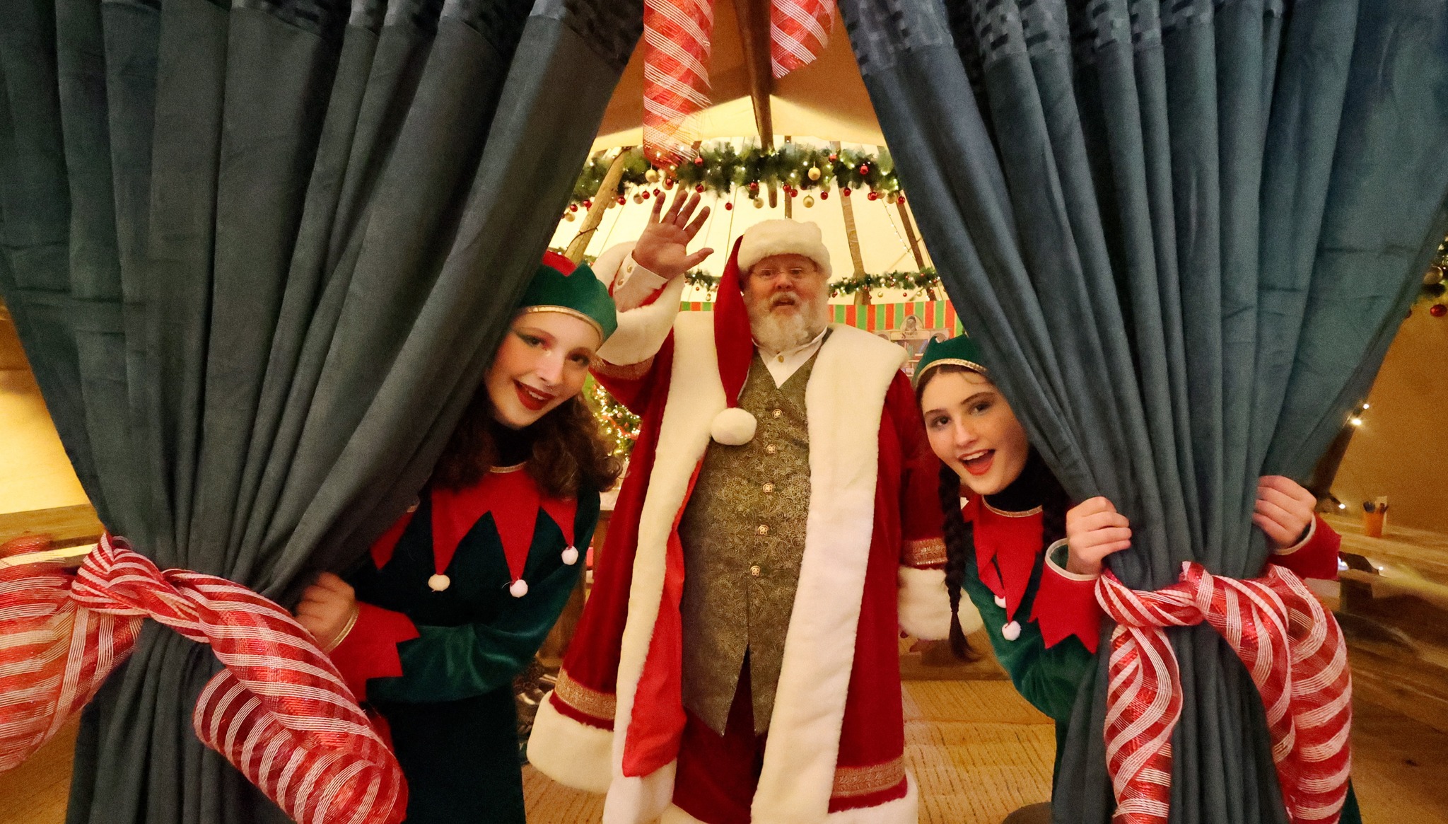 Santa and his elves