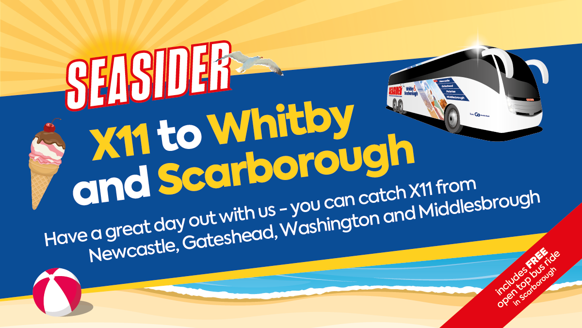 Seasider X11 to Whitby and Scarborough