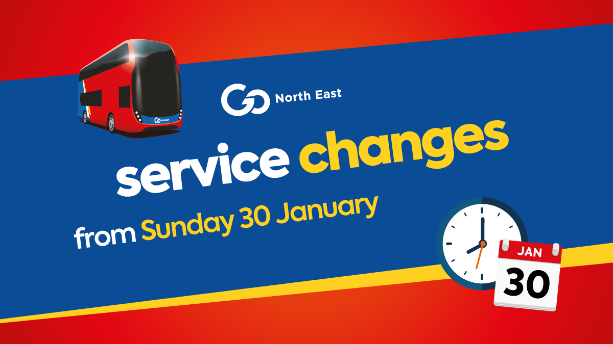 Service changes from 30 Jan
